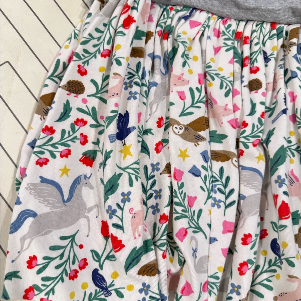 Mini Boden Multi Pattern Bunny Dress - Picture 12 of 13